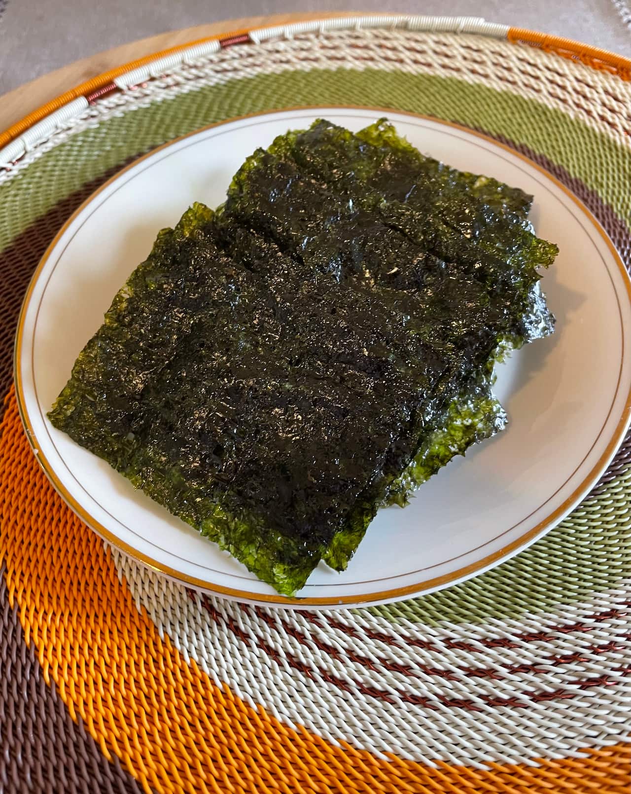 Toasted nori sheets