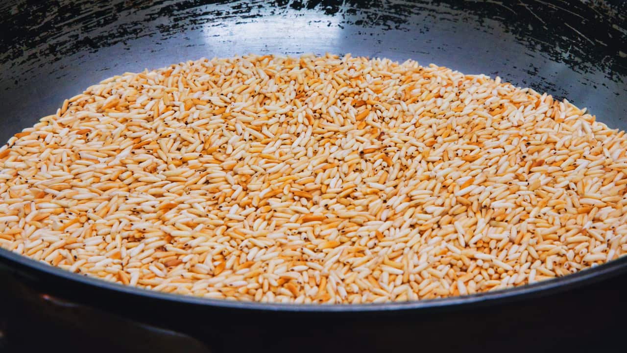 Taosted rice