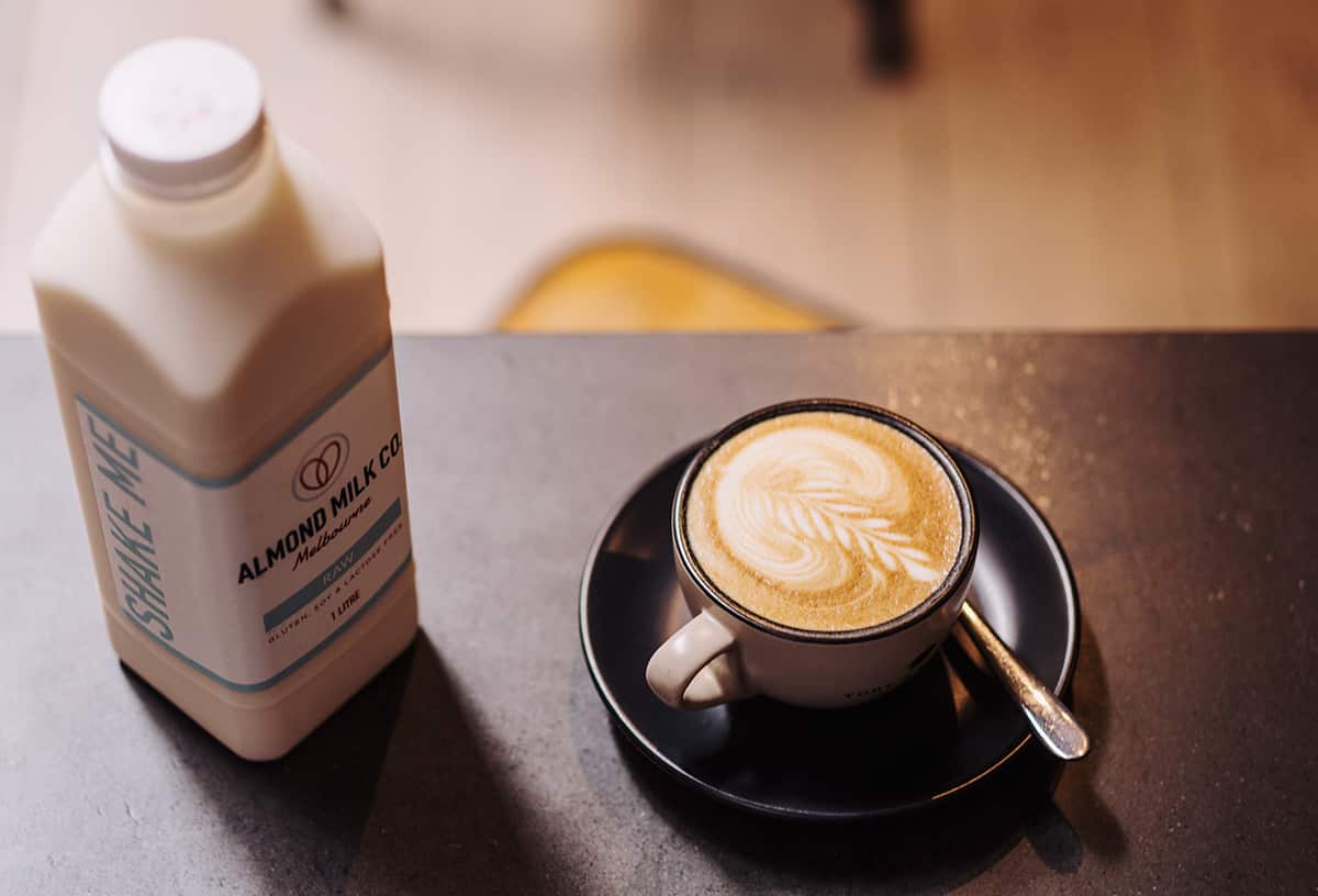 Almond Milk Co. and Toby's Estate coffee