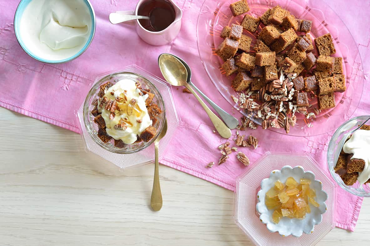 Triple ginger trifle