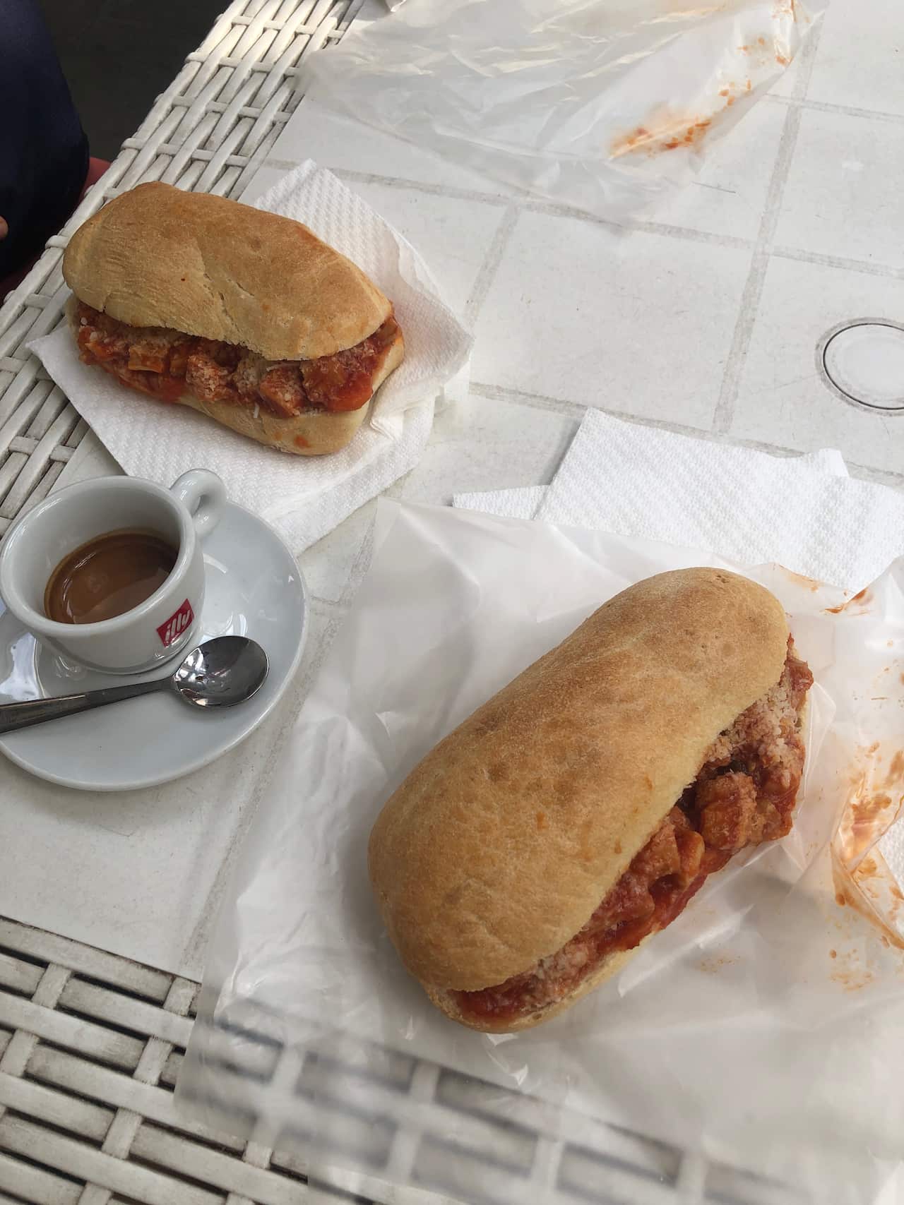 Trippa all Romana panini