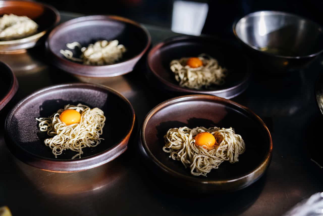 Pasta with truffled butter