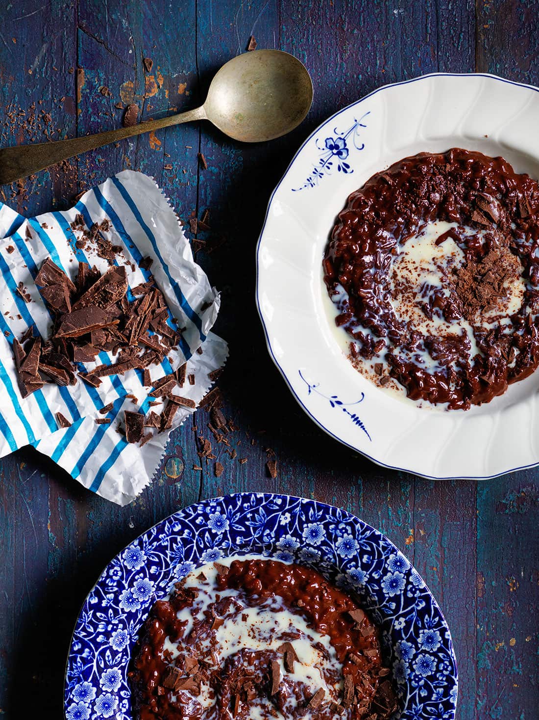 Chocolate rice pudding
