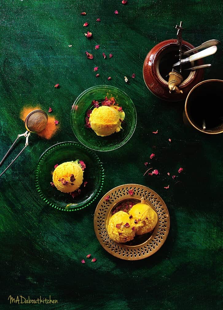 Turmeric ice-cream 