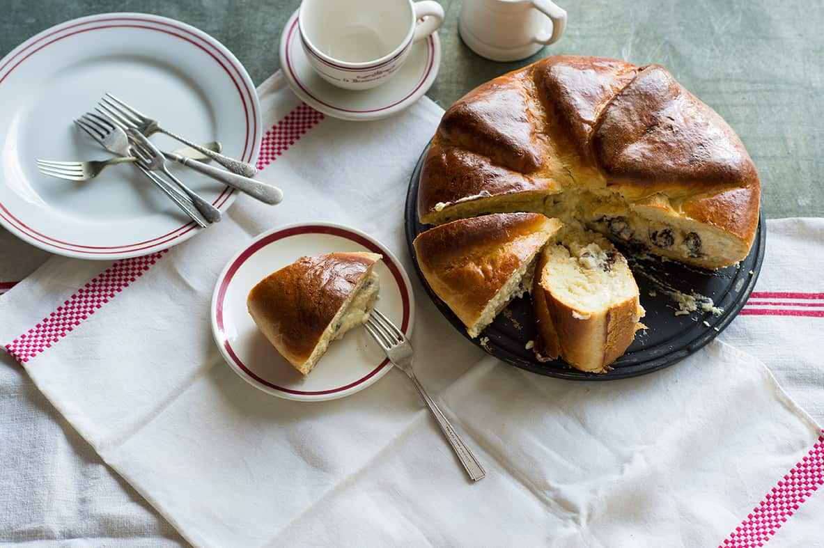 Ukrainian cheese pirog