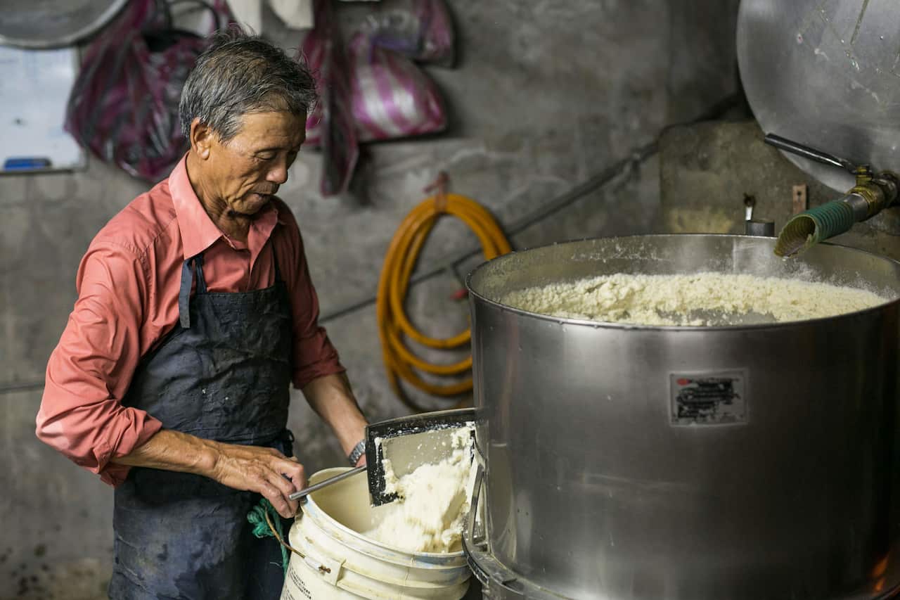 Excess tofu whey can be turned into alcohol.