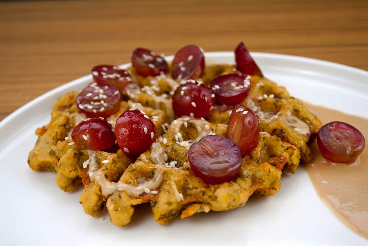 Falafel waffles
