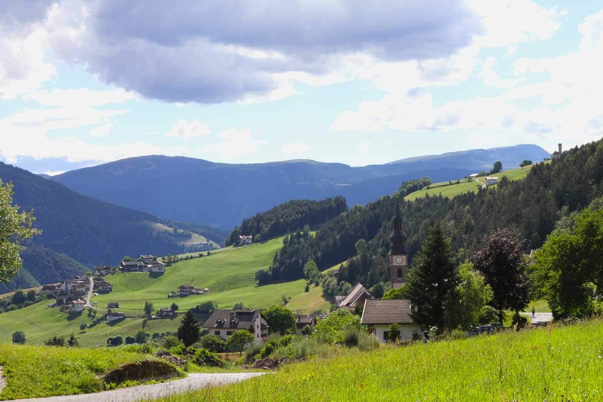 A small town in the Villnöss Valley, about an hour from Alto Adige's capital, Bolzano