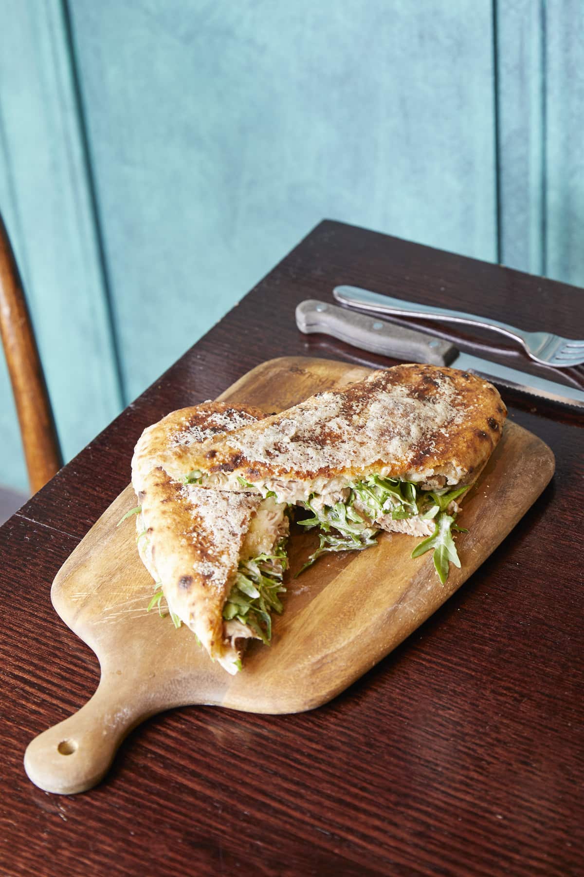 An Italian panuzzo sandwich follows the same minimalist philosophy as pizza.  