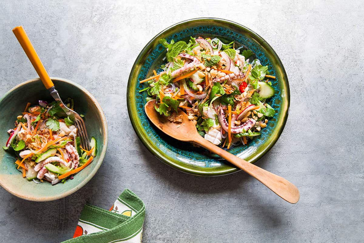 Vietnamese squid salad