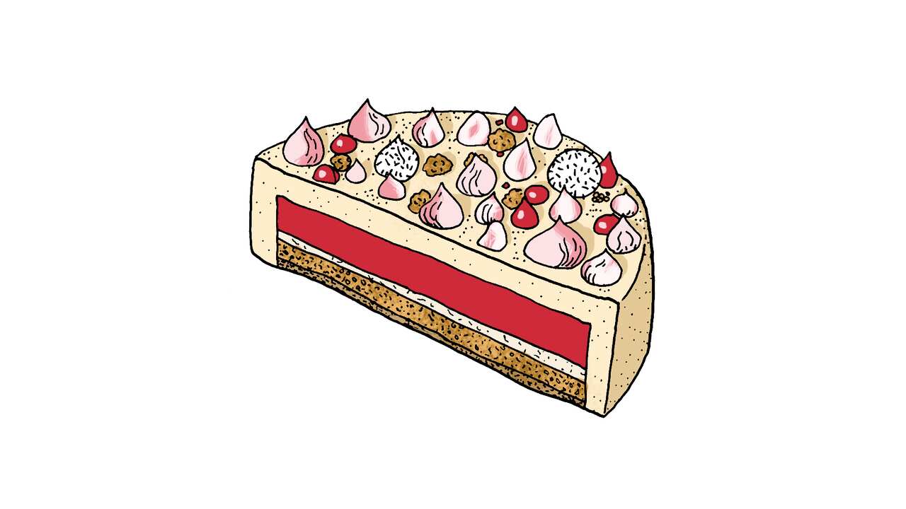 Iced VoVo mousse cake