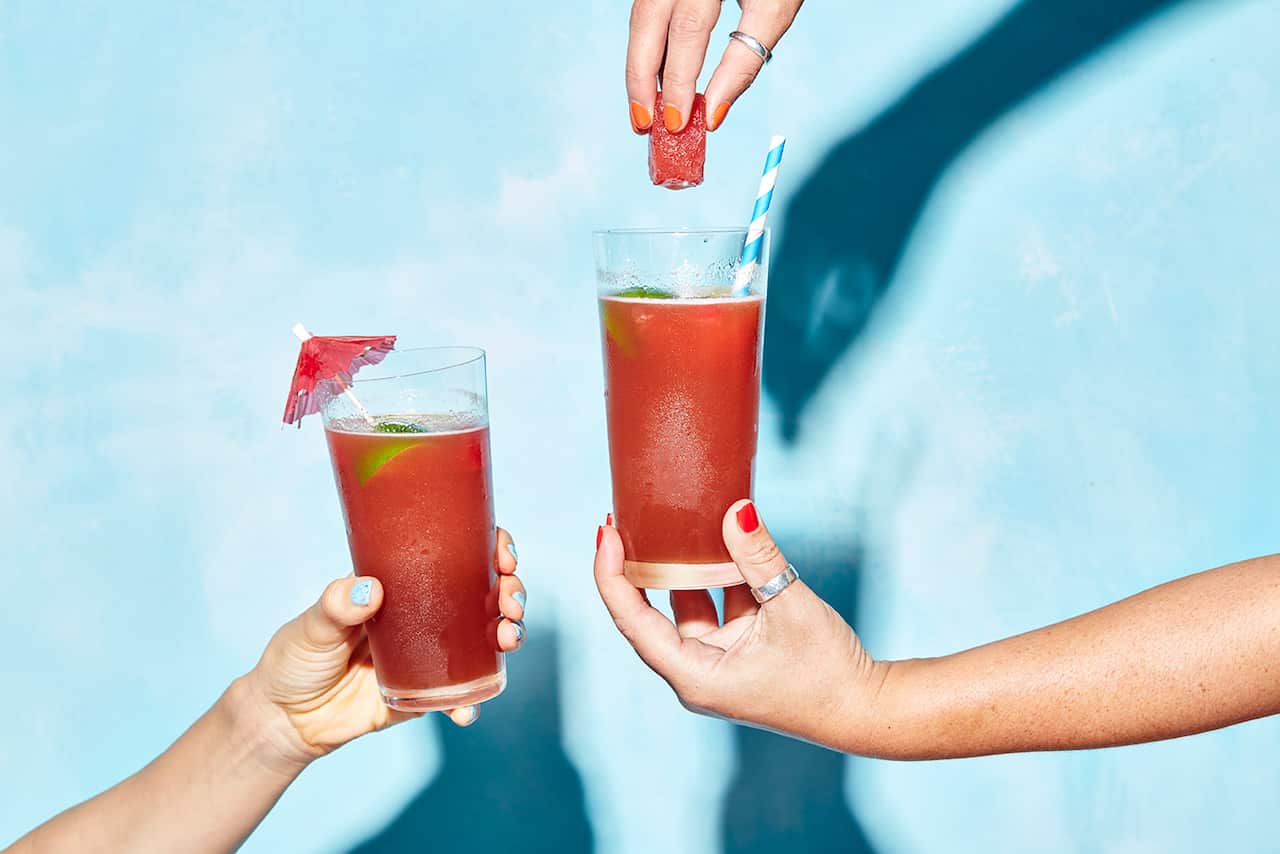 Watermelon granita dark & stormy