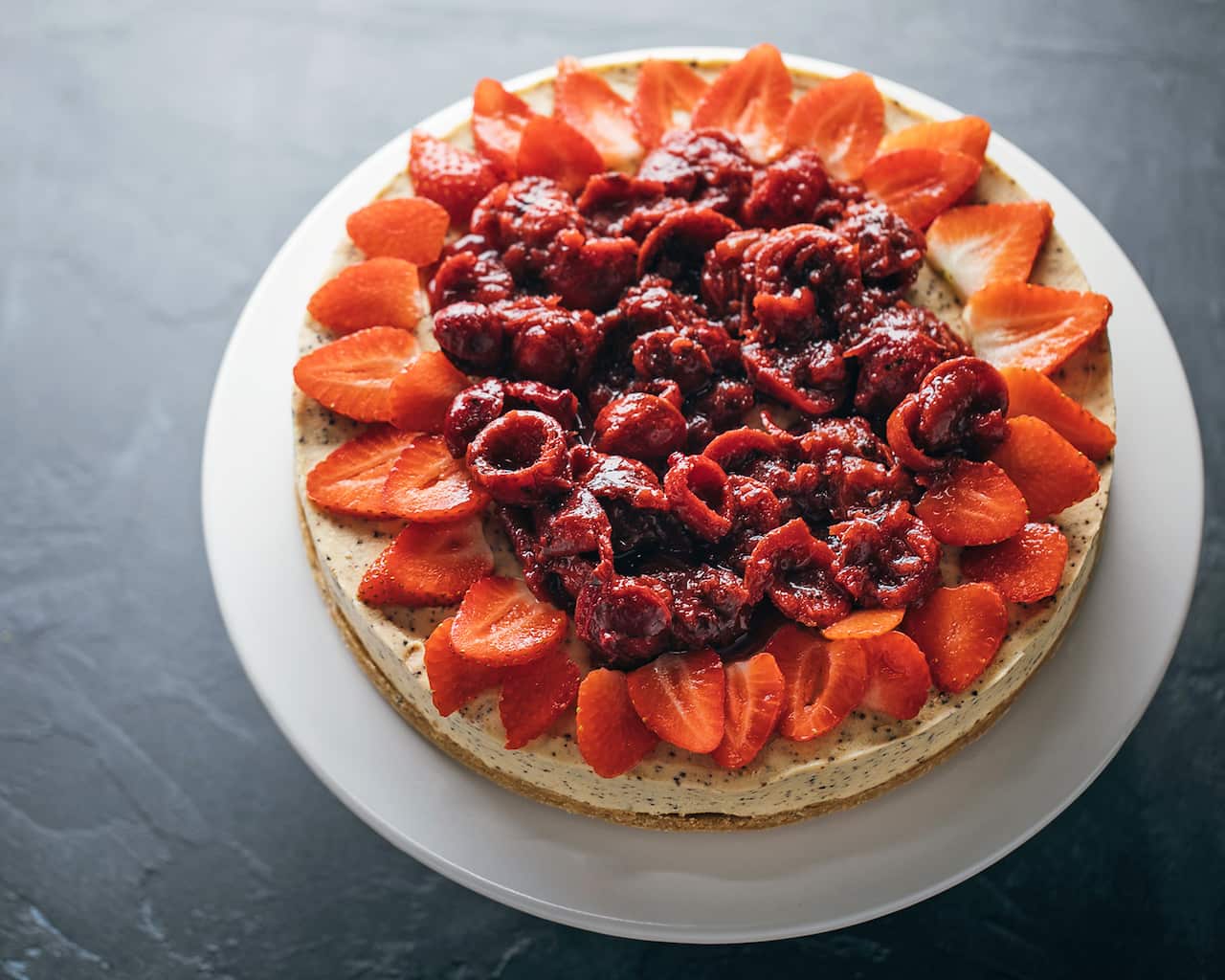 Wattleseed cheesecake