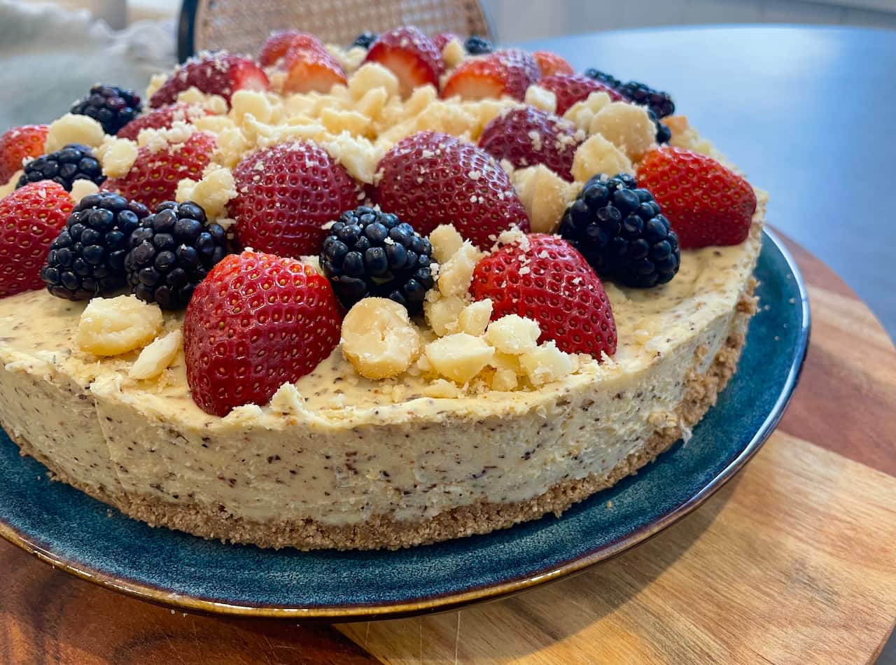 Wattleseed cheesecake