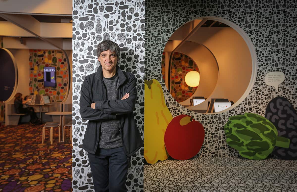 Martí Guixé at Fake Food Park exhibition at the NGV 