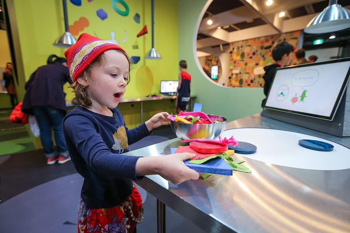 Installation view of Fake Food Park: Martí Guixé for Kids at NGV International