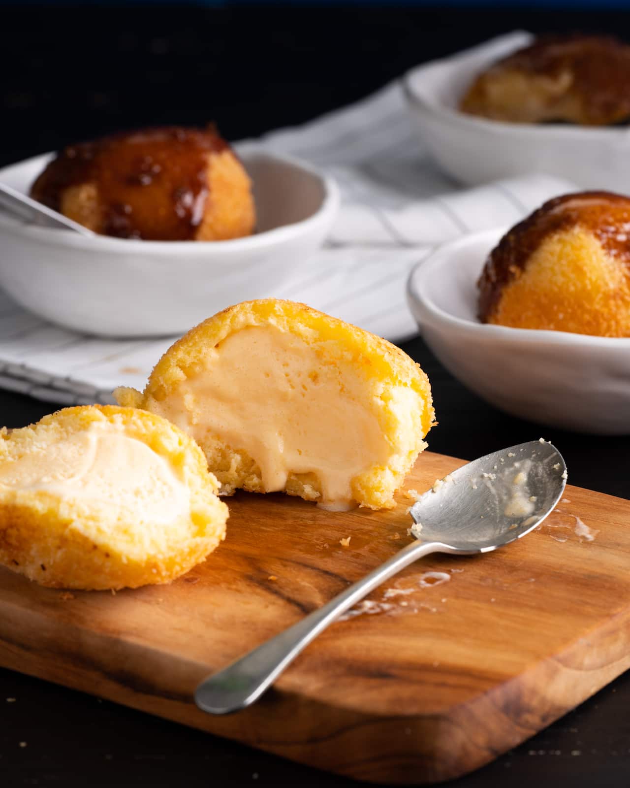 Deep fried ice cream