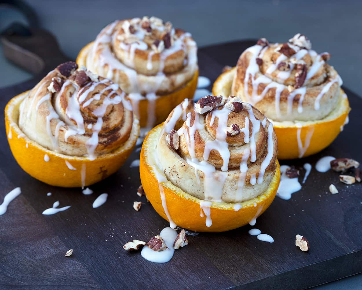 Orange cinnamon buns