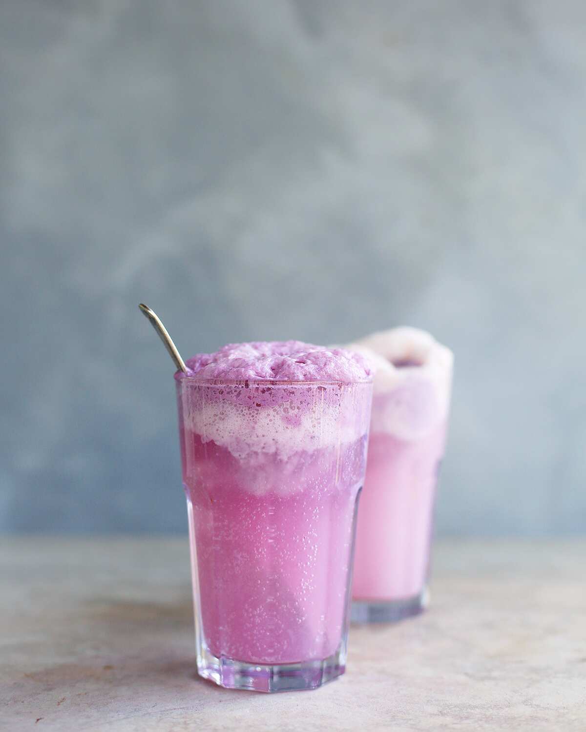 Ube ice-cream float