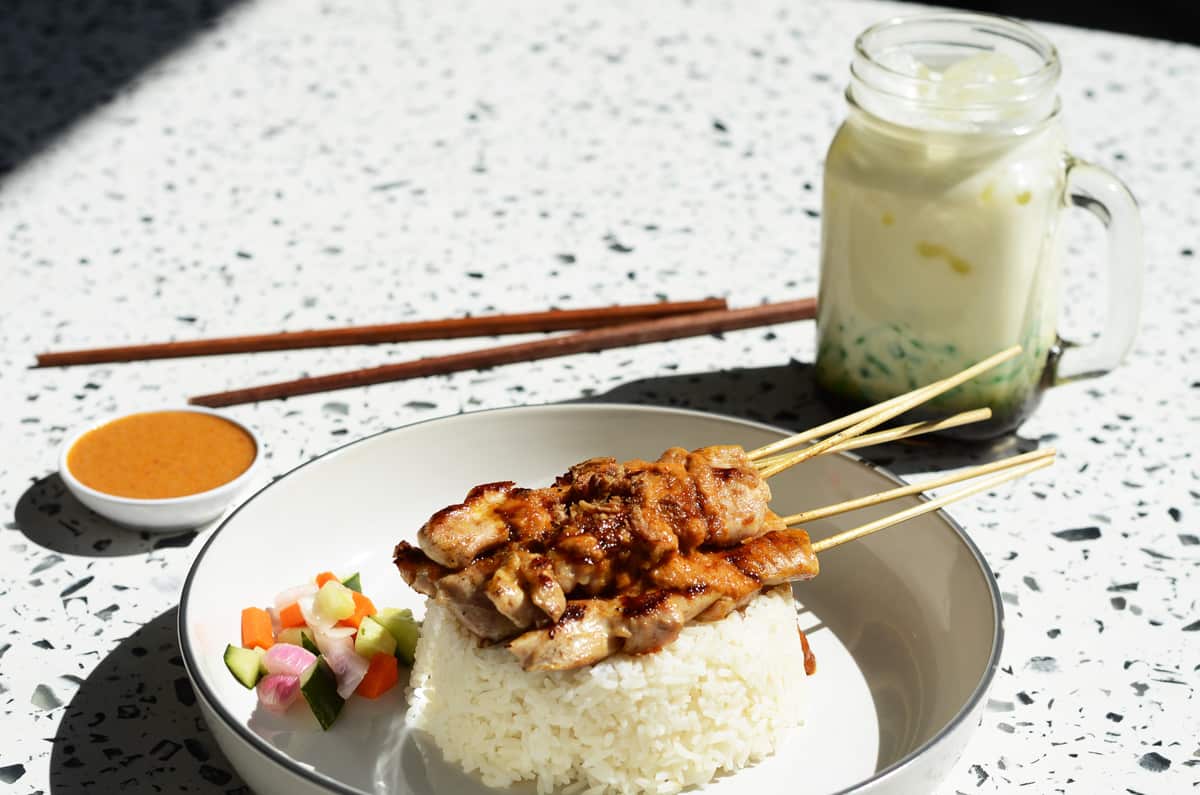 Satay sticks are a highlight at Yoi.