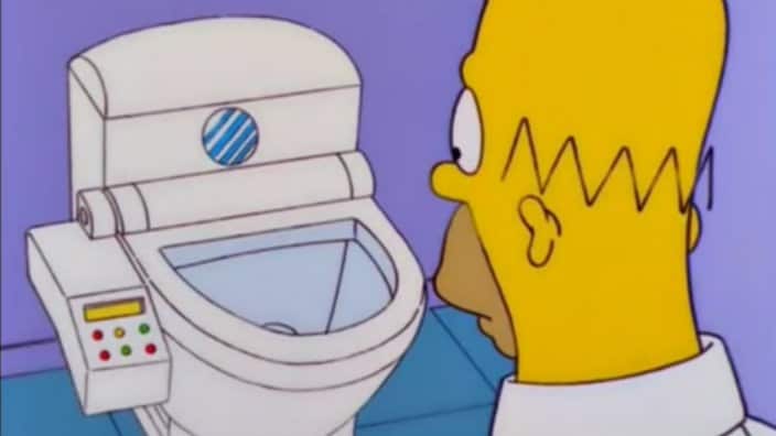The Simpsons Japanese Bidets
