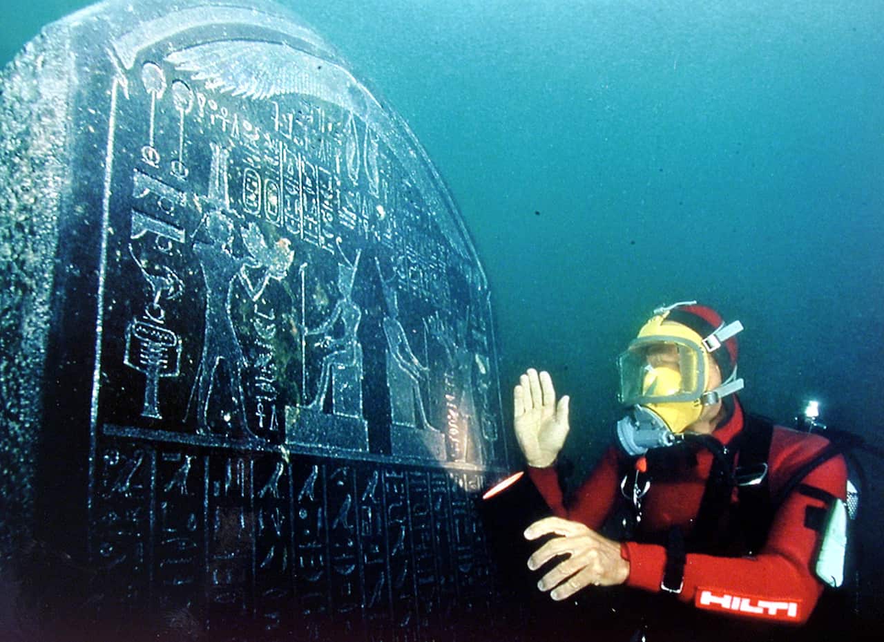 Hieroglyphics Heracleion Alexandria-Thonis