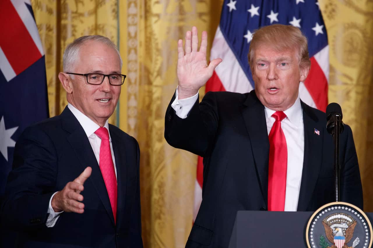 Malcolm Turnbull and Donald Trump.