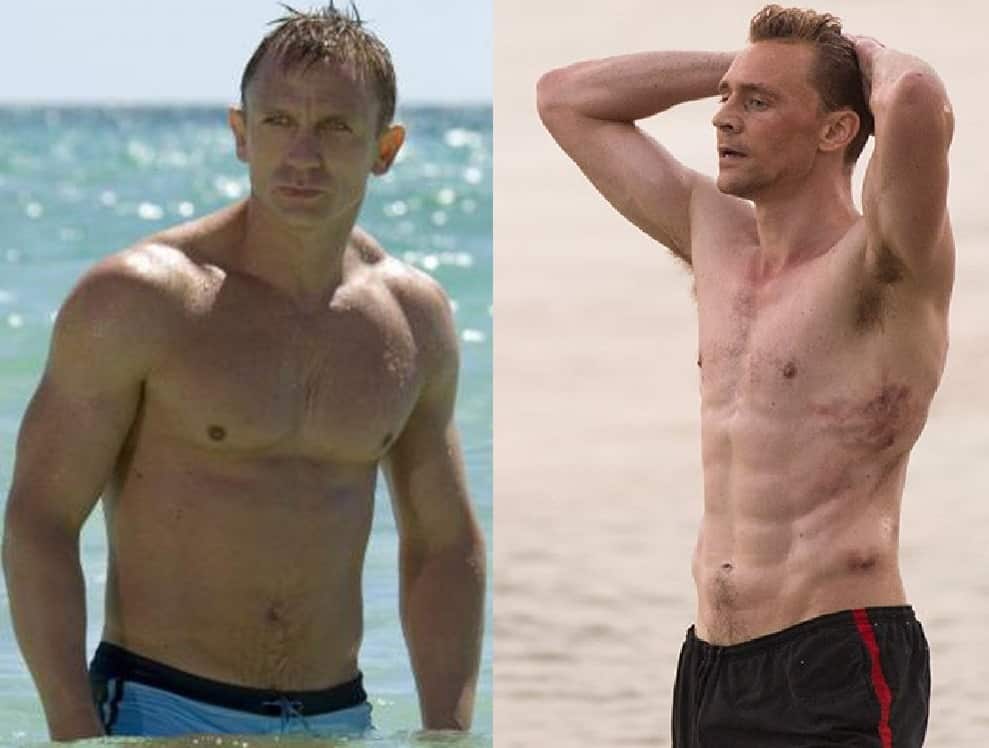 daniel craig tom hiddleston shirtless