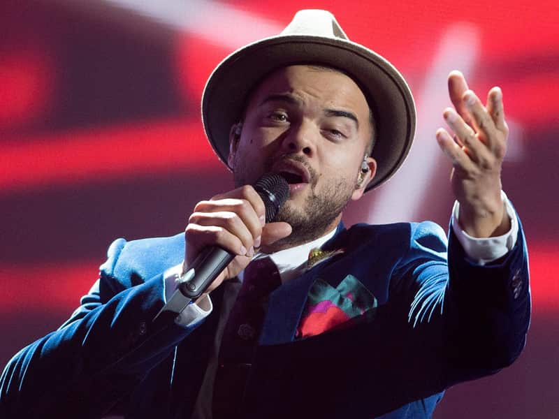 Guy Sebastian during rehearsals for the Eurovision Song Contest