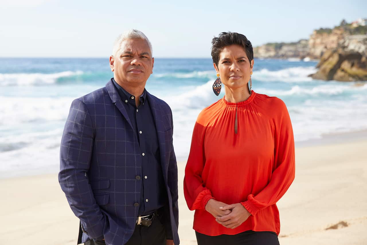 JP Janke and Narelda Jacobs, hosts of Sunset Ceremony