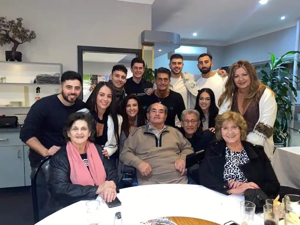 Andrew Lambrou with family