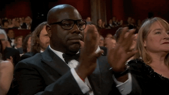 oscars awkward clapping gif