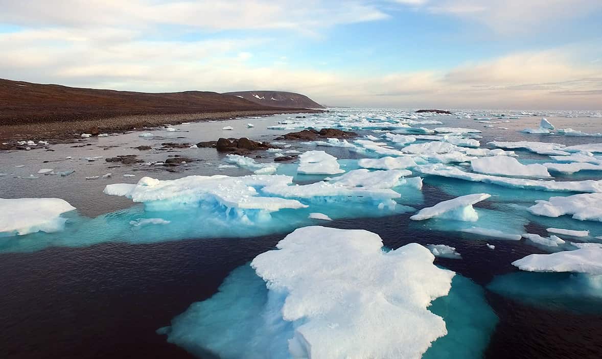Ice flow in Isabella Bay, Nunavut - still form Arctic Secrets