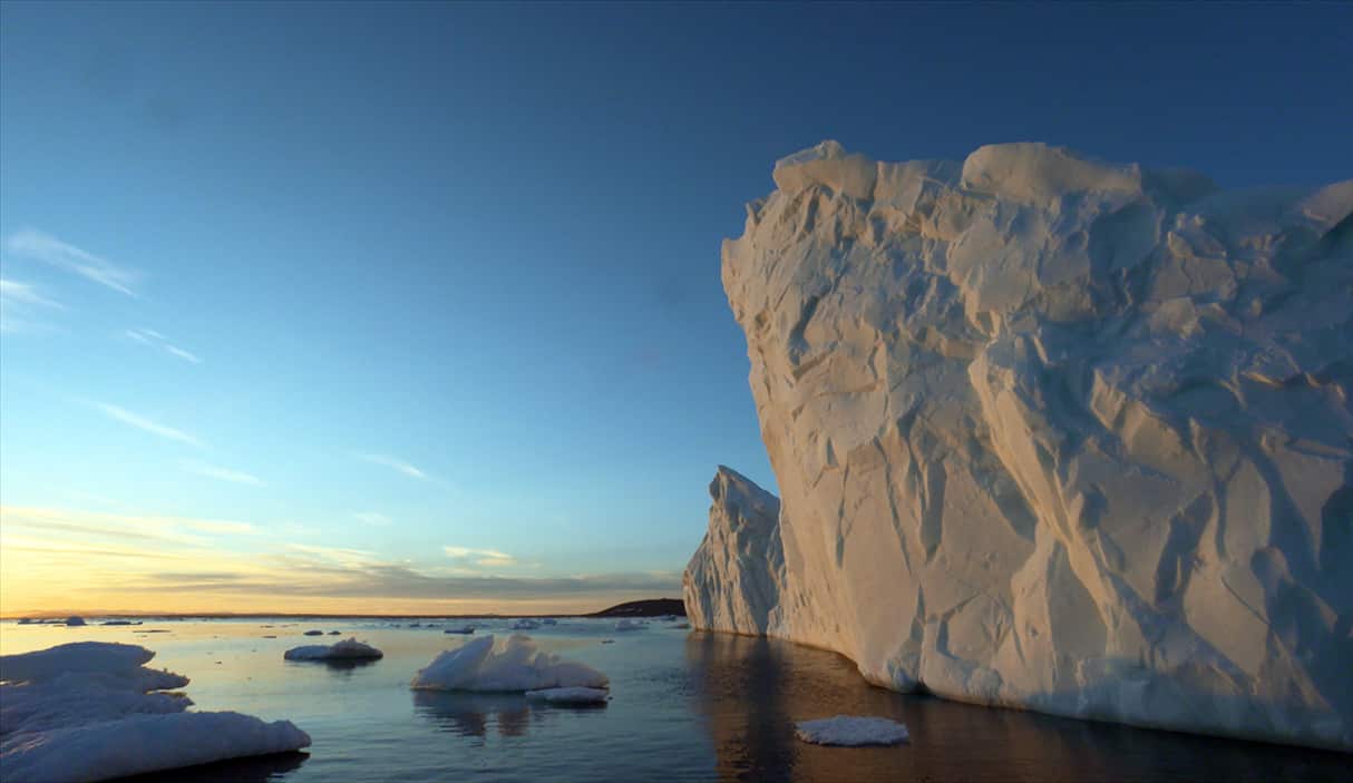 Giant iceberg at sunset, off Devon Island. From series Arctic Secrets
