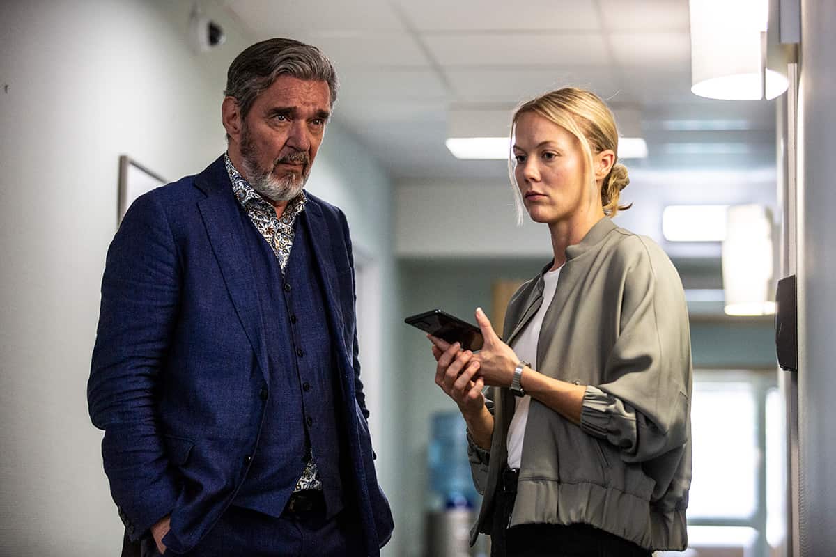 Kjell Bergqvist and Agnes Lindstrom Bolmgren in Backstrom s 2