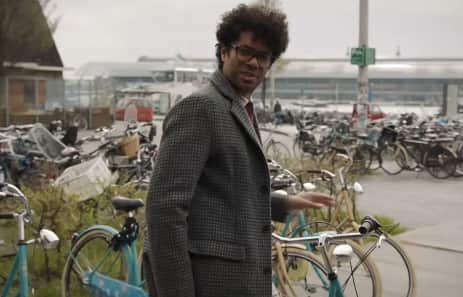Richard Ayoade Amsterdam bikes