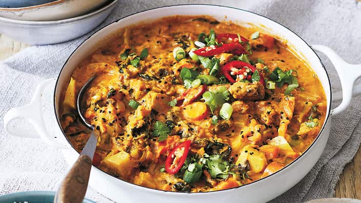 From keeping chickens to making this curry, it all adds up. (Murdoch Books / Rob Palmer)