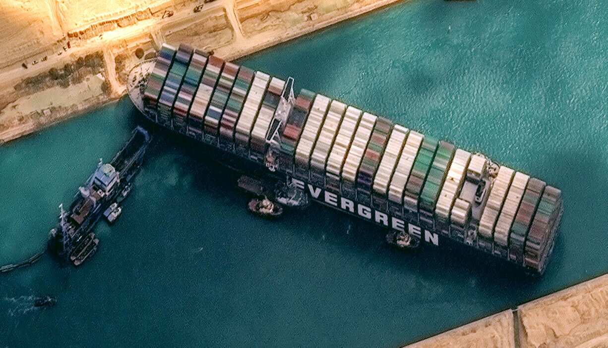 Evergiven - a still from Stuck in the Suez
