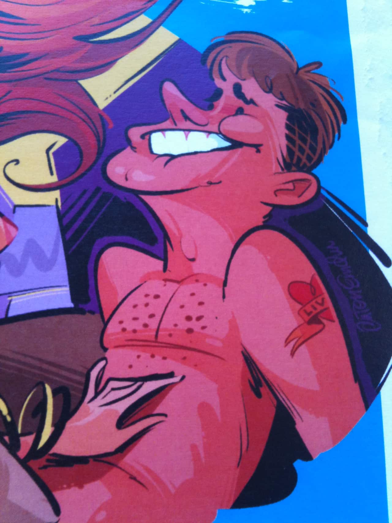 Porn magazine caricature