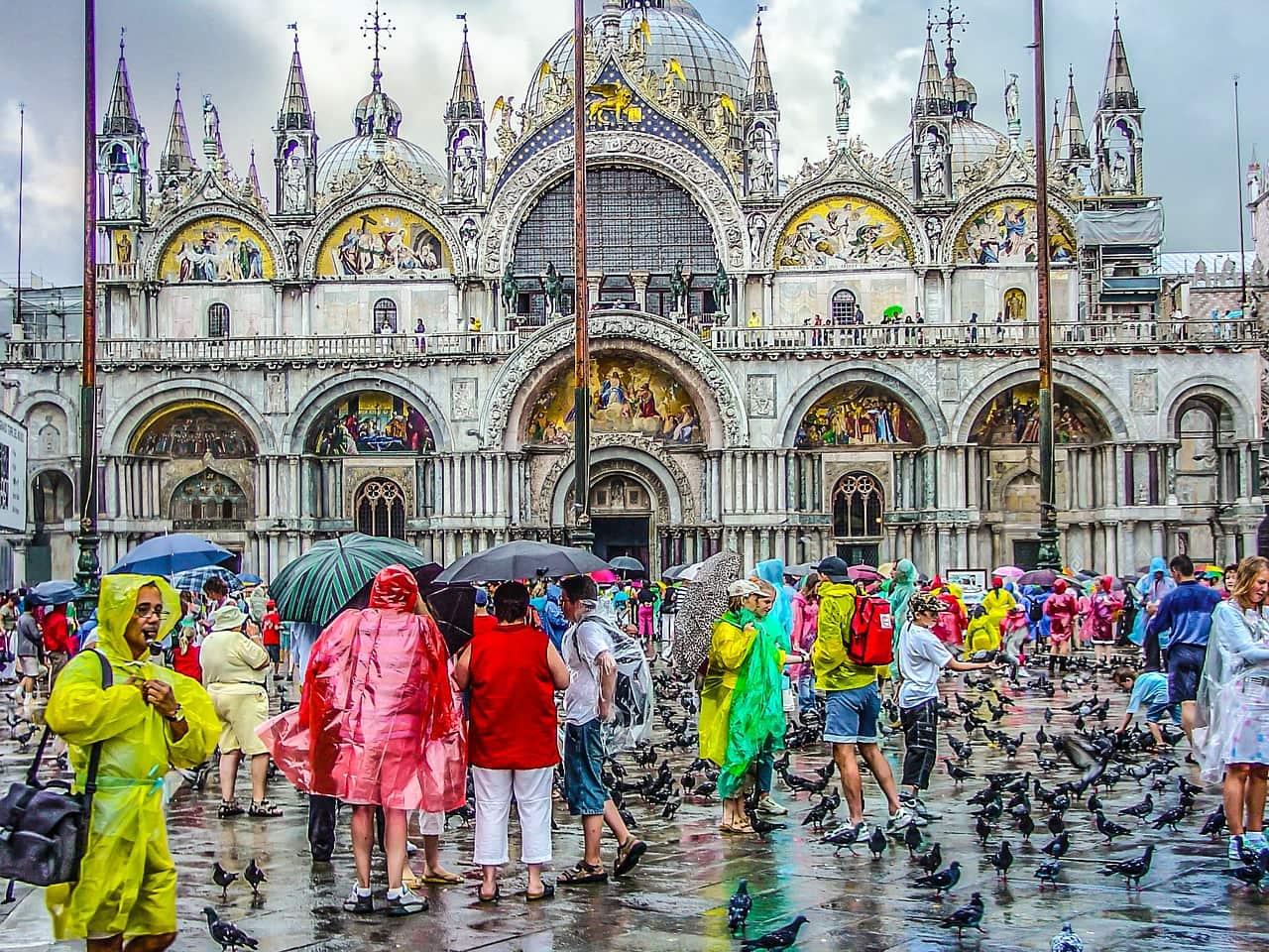 Piazza San Marco Venice tourists