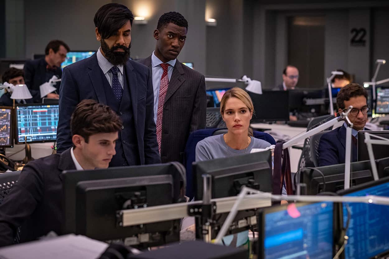 Paul Chowdhry and Malachi Kirby (rear) with Pai Machler (centre front) in Devils