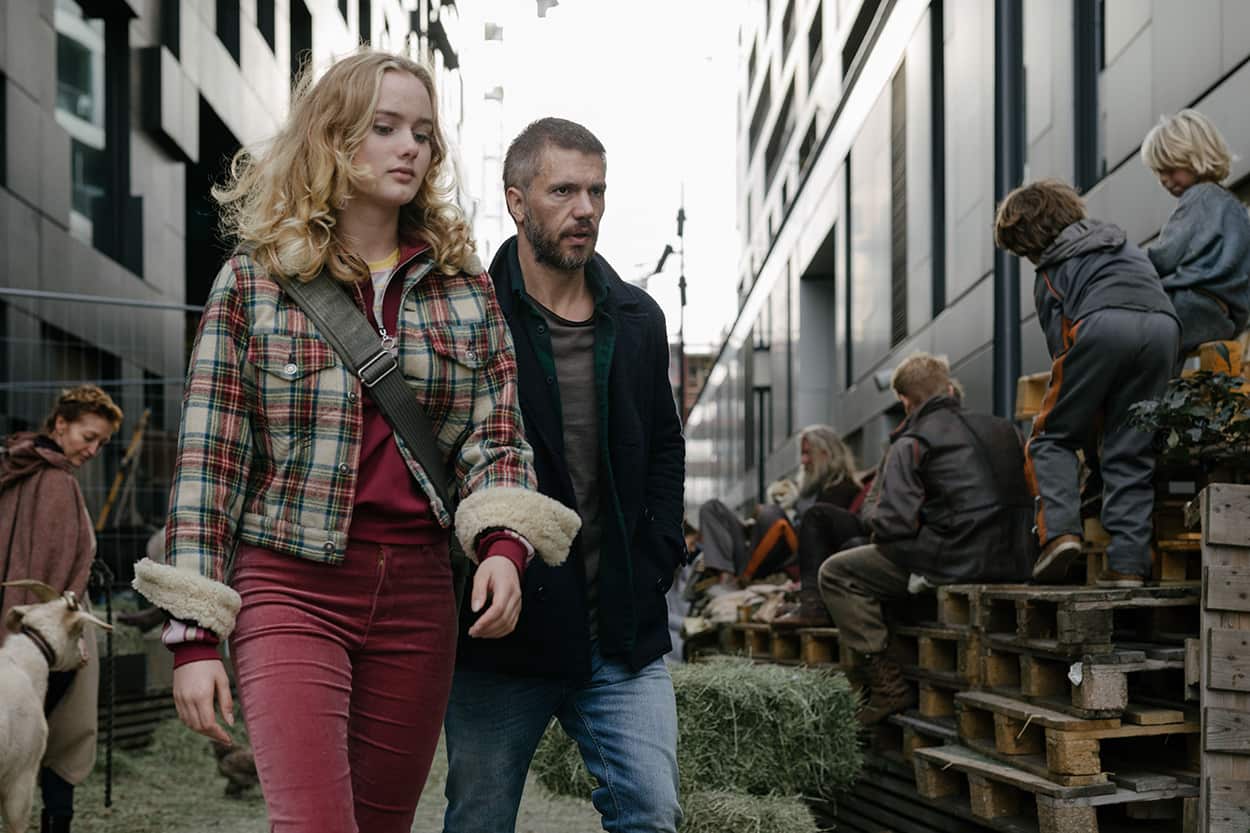 Ylva Bjørkaas Thedin as Ingrid in Beforeigners, with Nicolai Cleve Broch