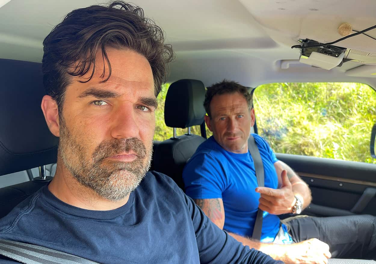 Rob Delaney and Jason Fox in 48 Hours in Wales