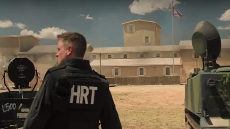 A scene from the Waco siege