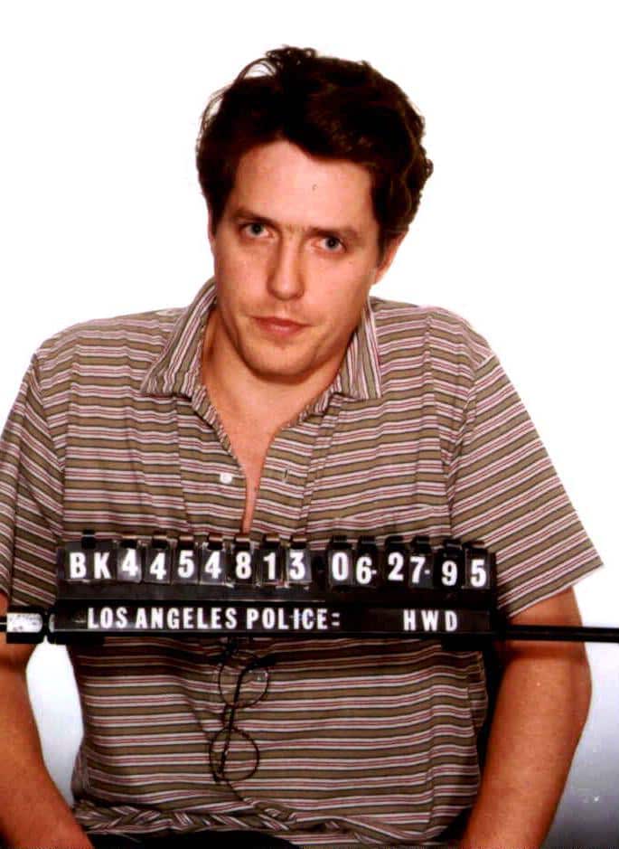 Hugh Grant mug shot