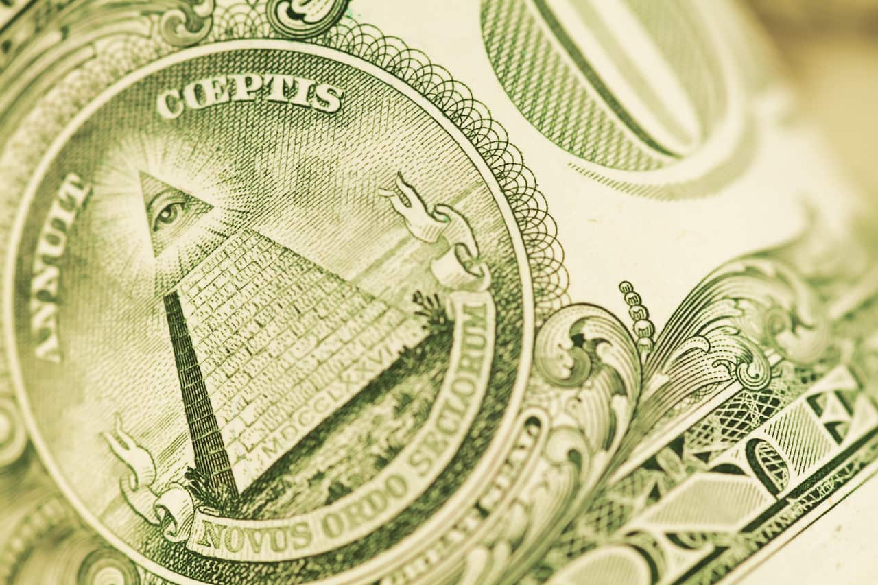 Close Up on a US Dollar Bill
