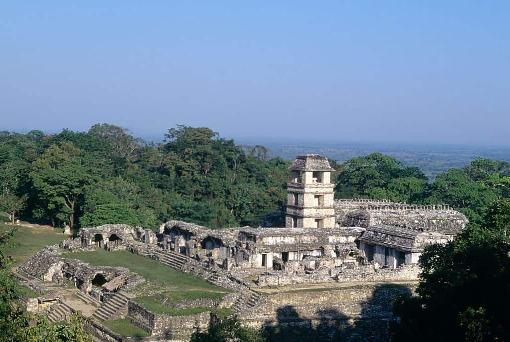 View of Palace, Palenque, Chiapas