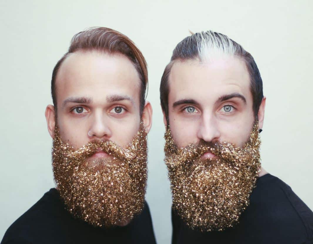 Glitter beards