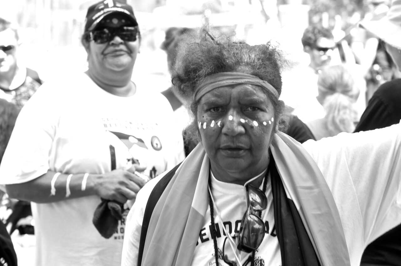 Grandmothers against removal protestor
