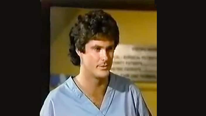 David Hasselhoff as he appeared on US soap The Young and the Restless